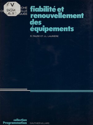 cover image of Fiabilité et renouvellement des équipements